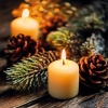 Christmas Cards - Warm Christmas Candle - Pack of 10 - CMS